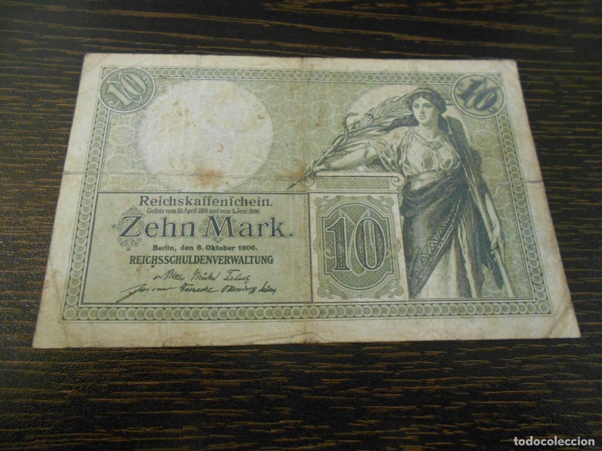 Billetes extranjeros: ALEMANIA-BILLETE ANTIGUO-PICK 9b-10 MARCOS-1906-RC