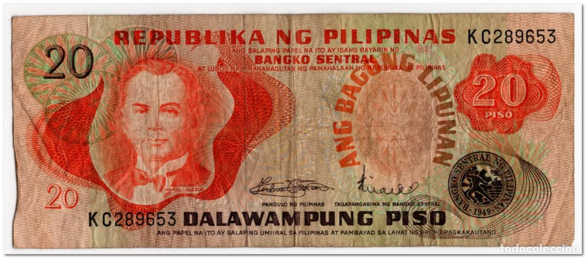 Billetes extranjeros: PHILIPPINES,20 PISO,1978,P.162a,FINE
