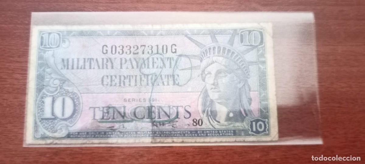Billetes extranjeros: USA 10 CENTS 1961-1964 PM44 F #112