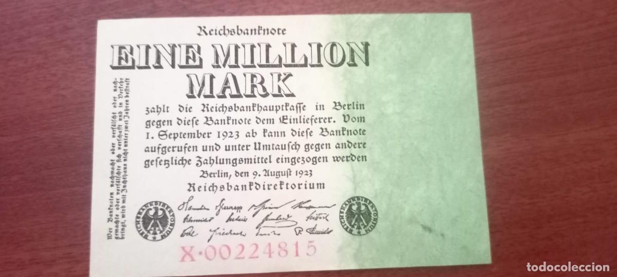 Billetes extranjeros: ALEMANIA 1.000.000 MARK 1923 P102 VF #109