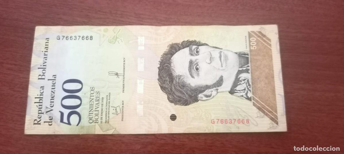 Billetes extranjeros: VENEZUELA 500 BOLIVARES 2018 P108 VF #105