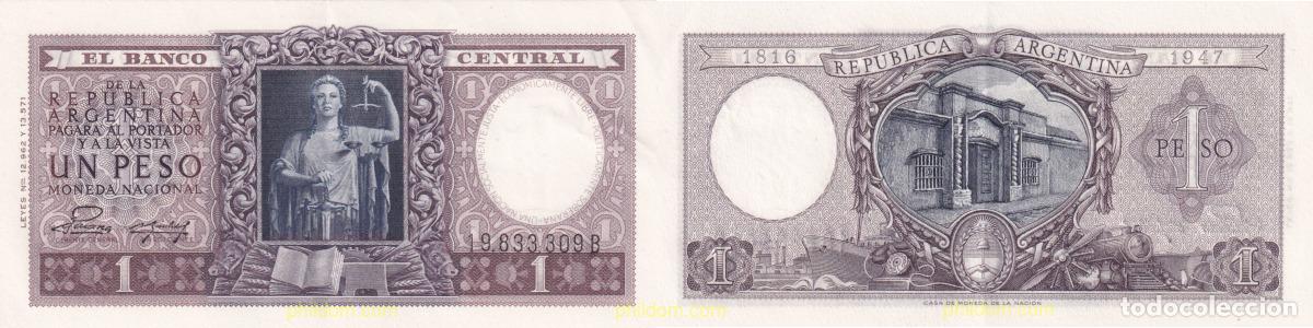 Billetes extranjeros: 1578 ARGENTINA 1952 ARGENTINA 1 PESOS 1952-1955