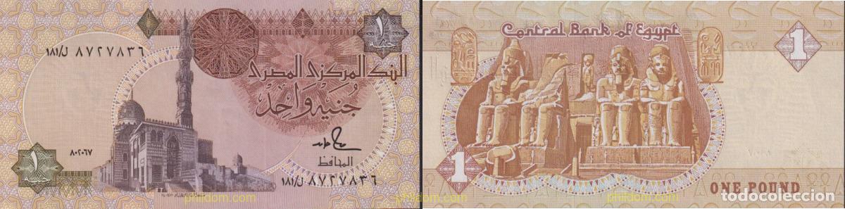 Billetes extranjeros: 1700 EGIPTO 1979 EGYPTE 1 POUND 1979