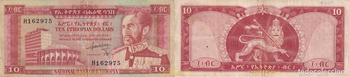 Billetes extranjeros: 2092 ETIOPIA 1966 10 DOLLARS ETHIOPIA 1966