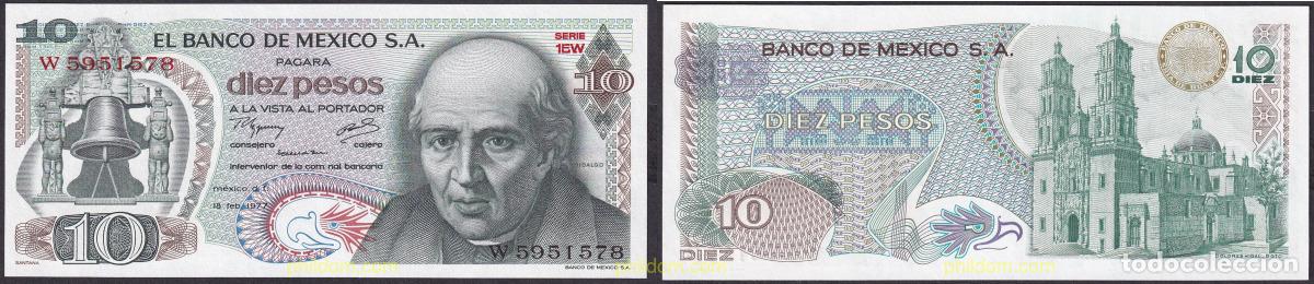 Notas Internacionais: 2332 MEXICO 1977 MEXICO 10 PESOS 1977