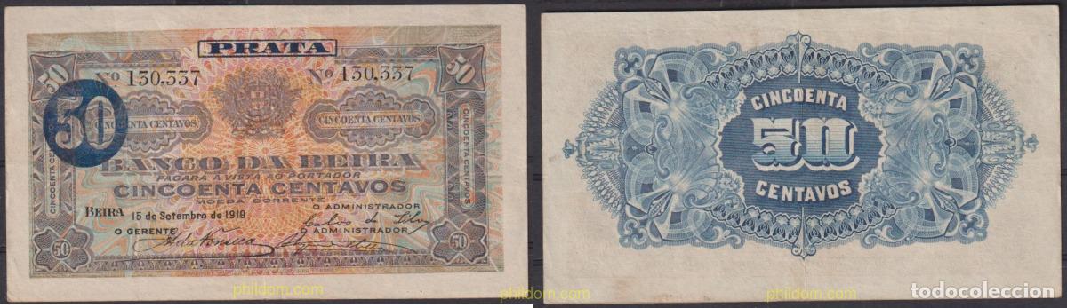 International Banknotes: 2441 MOZAMBIQUE 1919 MOZAMBIQUE 5 CENTAVOS 1919 PRATA