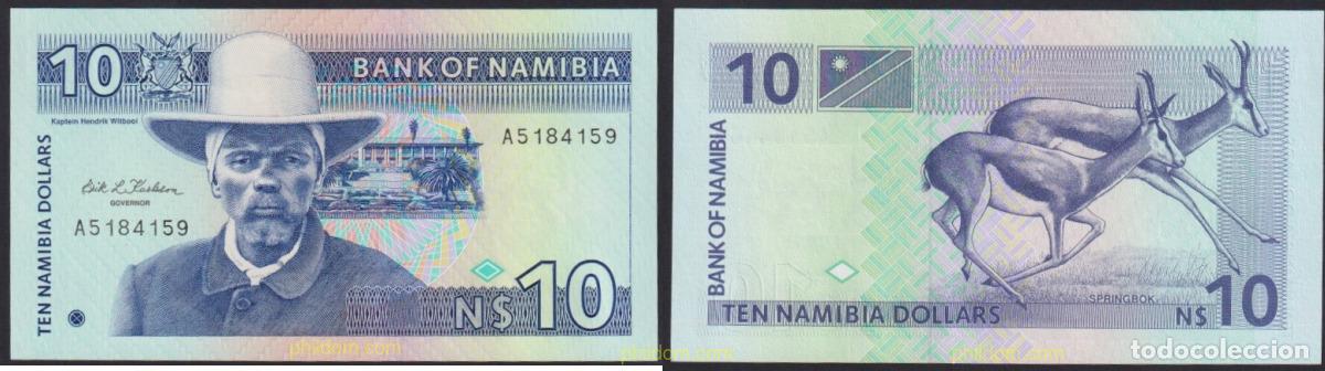 Billetes extranjeros: 2536 NAMIBIA 1993 NAMIBIA 10 DOLLARS 1993