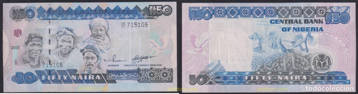 Billetes extranjeros: 2765 NIGERIA 2001 NIGERIA 50 NAIRA 2001