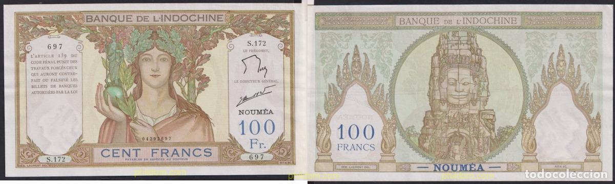 Billetes extranjeros: 2794 NUEVA CALEDONIA 1963 NEW CALEDONIA 100 FRANCS 1963 INDOCHINE