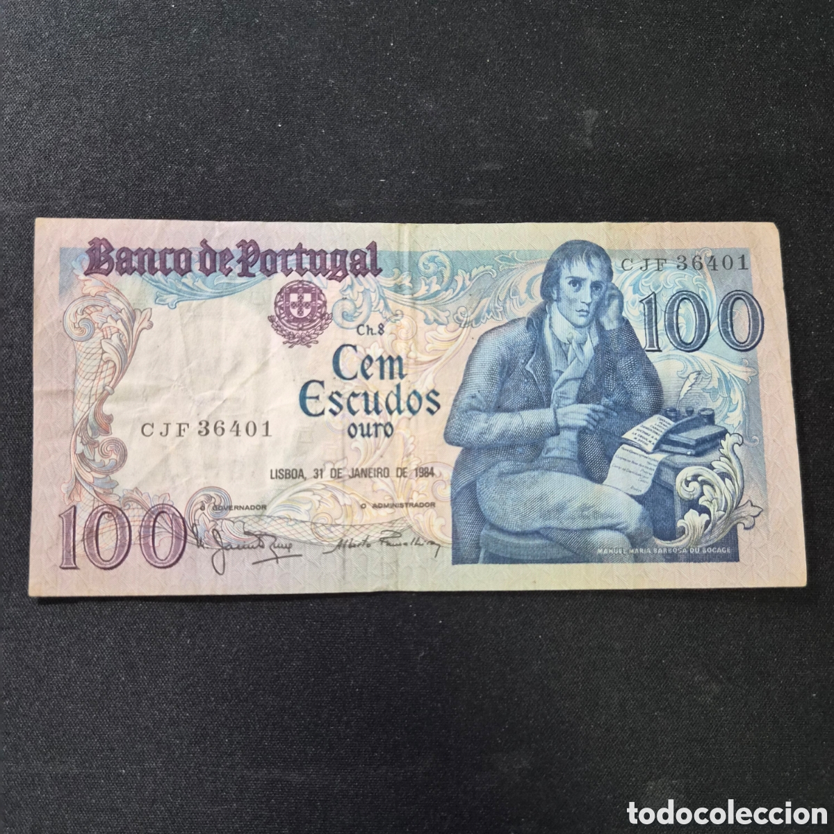 Billetes extranjeros: Billete de 100 escudos de Portugal