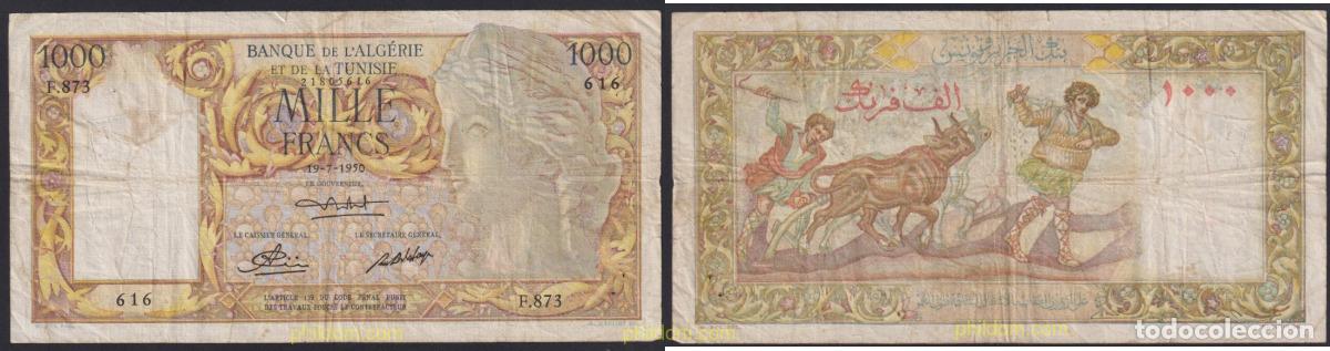 Billetes extranjeros: 3227 ARGELIA 1950 ALGERIE 1000 FRANCS 1950