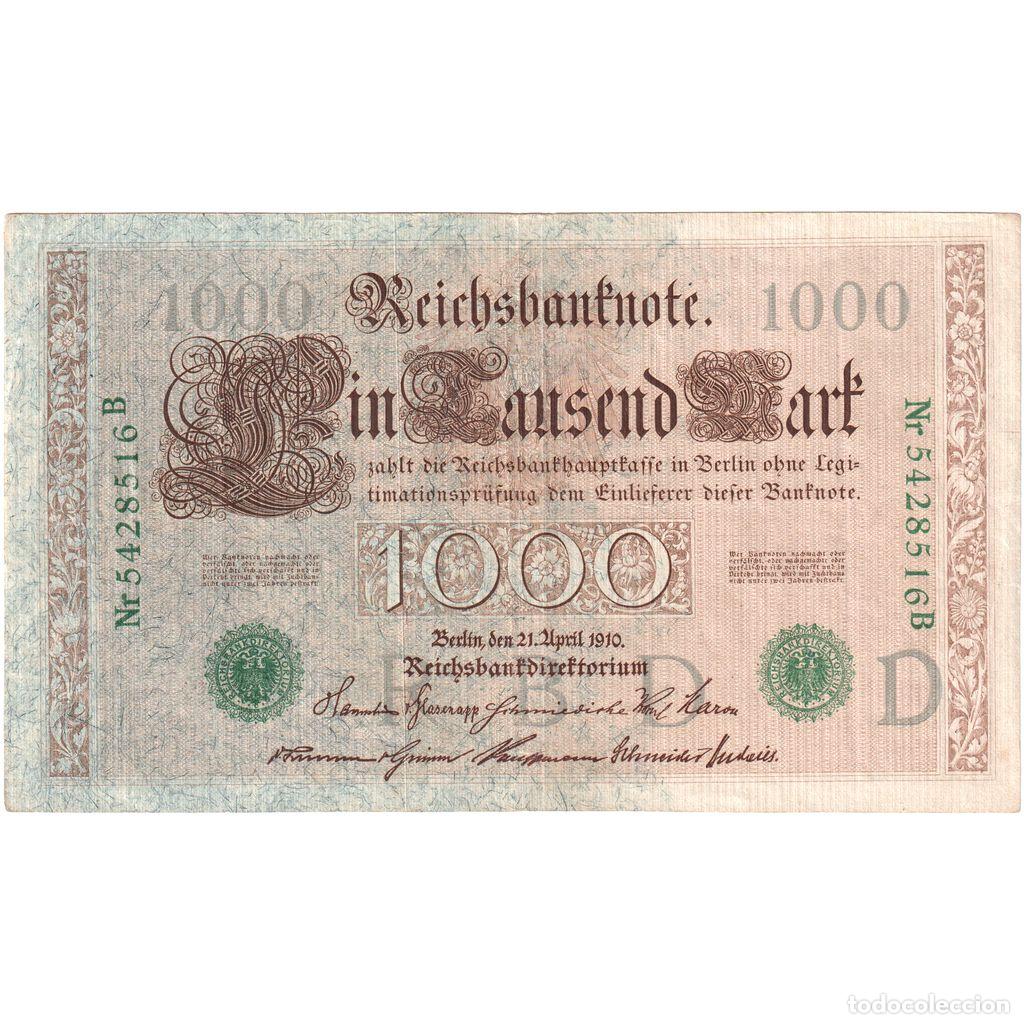Billetes extranjeros: [#1515182] Alemania, 1000 Mark, 1910-04-21, BC+