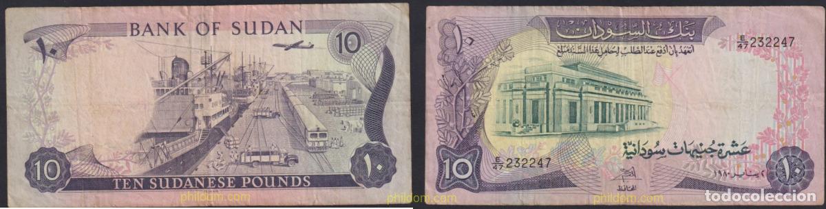 Billetes extranjeros: 3891 SUDAN 1977 SUDAN 10 POUNDS 1977