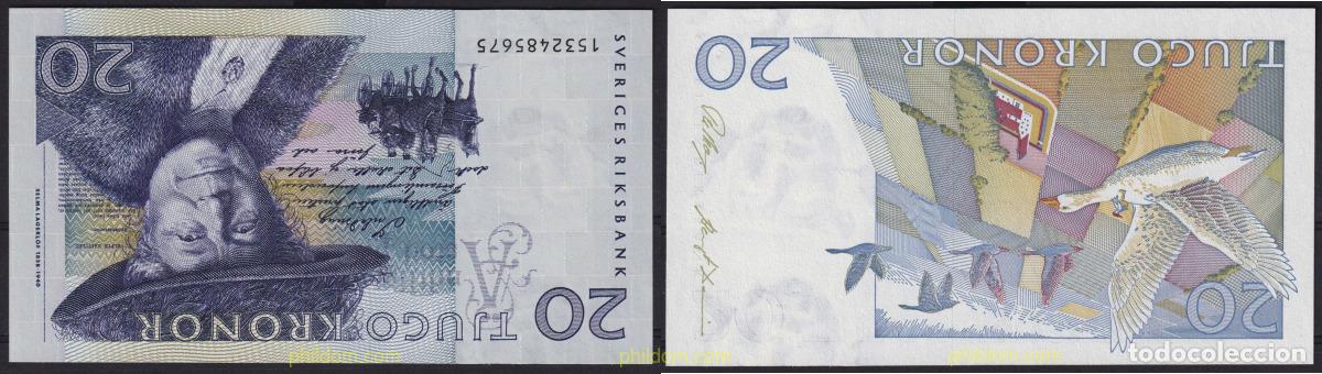 Banconote internazionali: 4402 SUECIA 1991 SWEDEN 20 KRONOR 1991