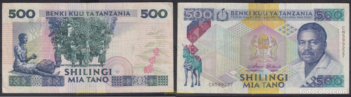 Billetes extranjeros: 5014 TANZANIA 1989 TANZANIA 500 SHILINGI 1989