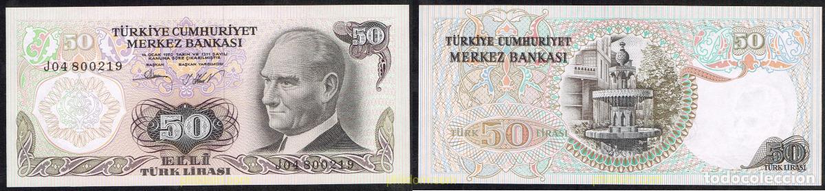 Billetes extranjeros: 5087 TURQUIA 1976 TURKEY 50 LIRA 1976
