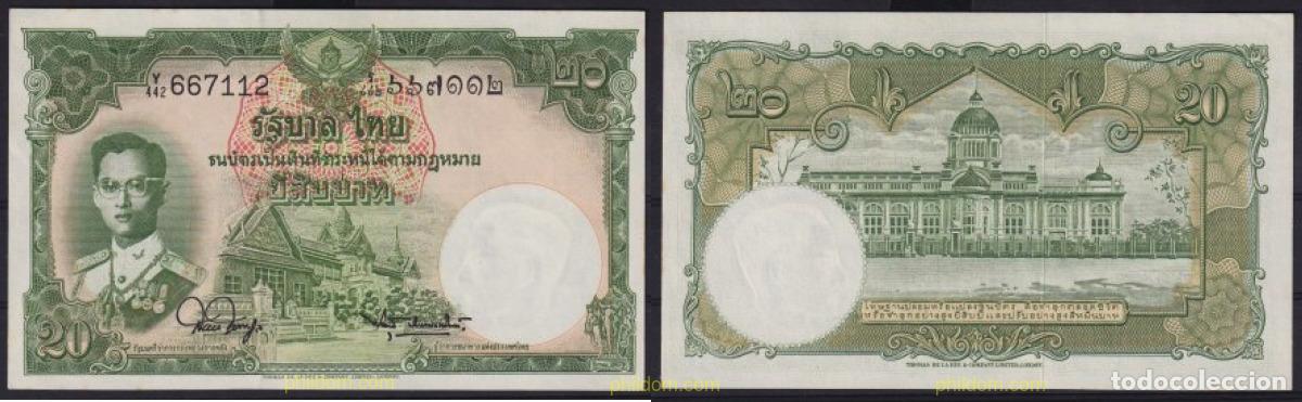 Billets internationaux: 5501 TAILANDIA 1953 THAILAND 20 BAHT 1953