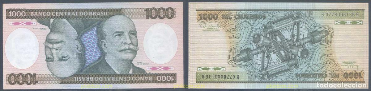 International Banknotes: 5762 BRASIL 1986 BRASIL 1000 CRUZEIROS 1986