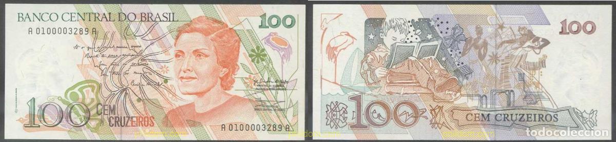 International Banknotes: 5786 BRASIL 1993 BRASIL 100 CRUZEIROS 1993