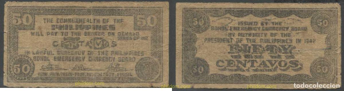 Internationale Banknoten: 5899 FILIPINAS 1942 PHILIPPINES 50 CENTAVOS 1942