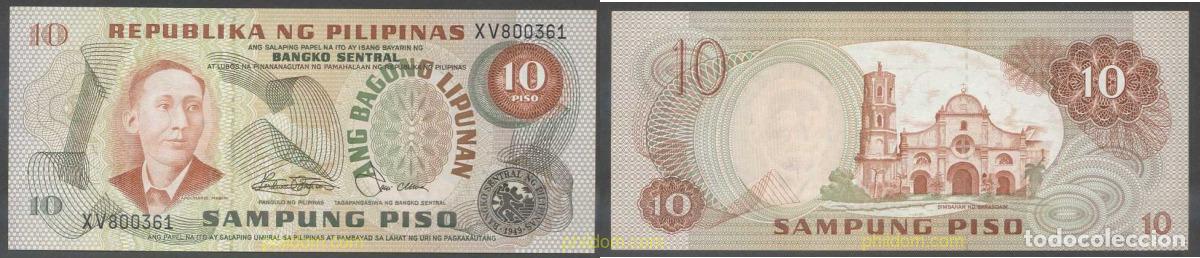 Billetes extranjeros: 5946 FILIPINAS 1978 FILIPINAS 1978 10 PISOS
