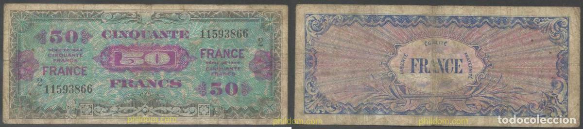 International Banknotes: 5987 FRANCIA 1944 FRANCE 50 FRANCS 1944