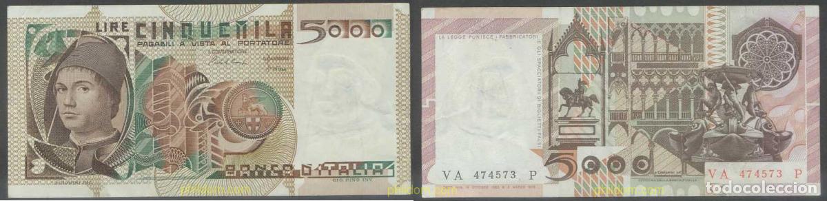 International Banknotes: 6105 ITALIA 1983 ITALIA 5000 LIRAS 1983