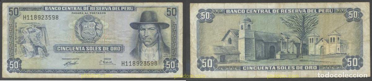 Billetes extranjeros: 6522 PERU 1969 PERU 1969 50 SOLES DE ORO