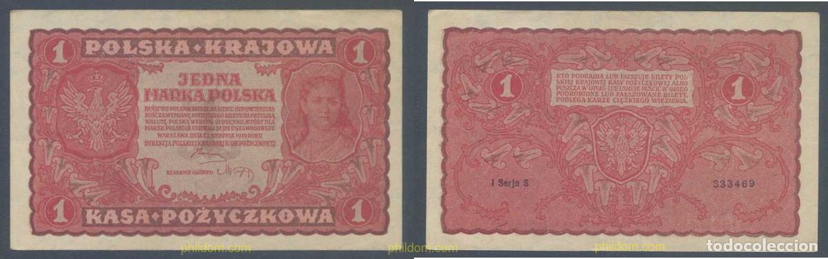 Billets internationaux: 6635 POLONIA 1919 POLONIA 1919 1 MAREK