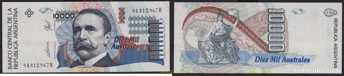 International Banknotes: 6863 ARGENTINA 1989 ARGENTINA 1989 10000 AUSRTALES
