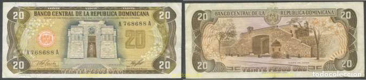 Billetes extranjeros: 6946 DOMINICANA 1978 DOMINICANA 20 PESOS ORO 1978