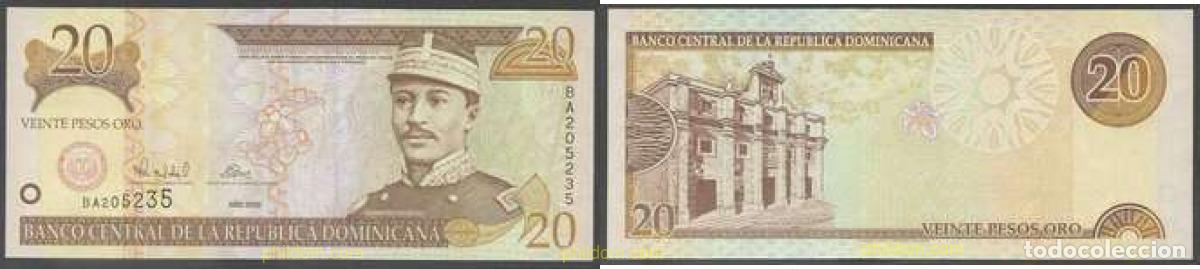 Billetes extranjeros: 6952 DOMINICANA 2000 DOMINICANA 20 PESOS ORO 2000