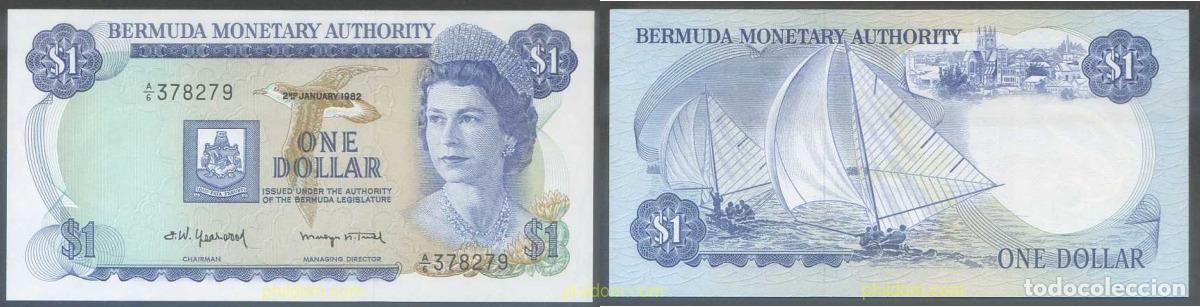 Billetes extranjeros: 6969 BERMUDAS 1982 BERMUDA 1 DOLLAR 1982