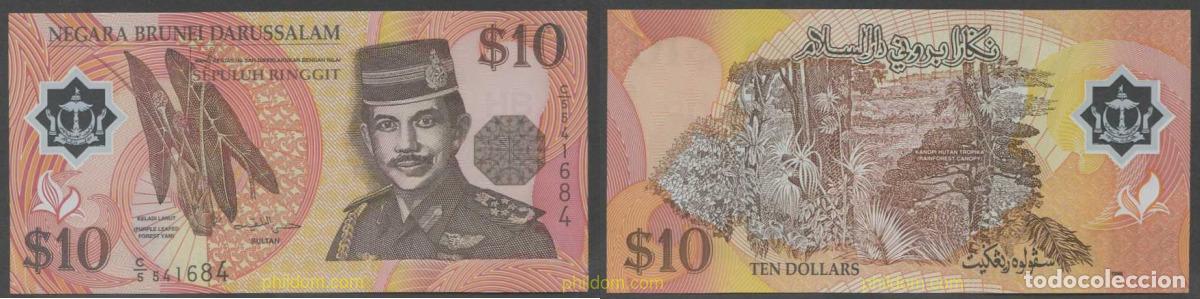 Billetes extranjeros: 7298 BRUNEI 1998 BRUNEI 10 RINGGIT 1998