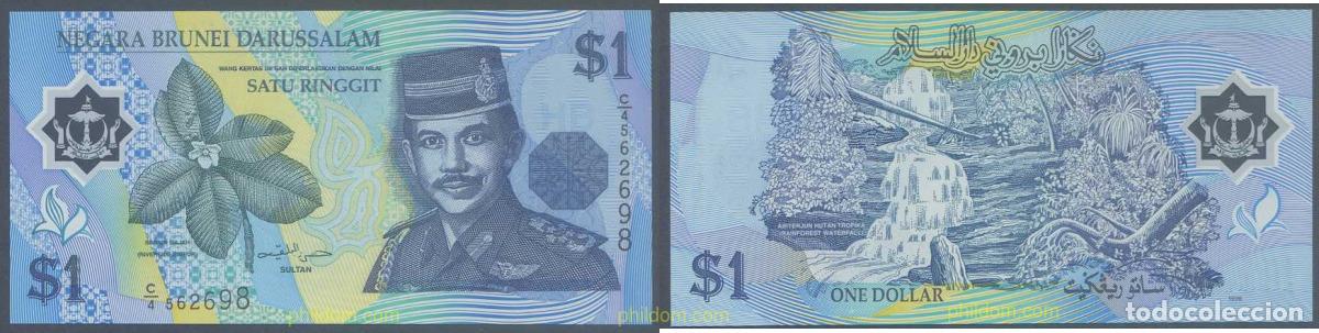 Billetes extranjeros: 7300 BRUNEI 1996 BRUNEI 1 DOLLAR 1996