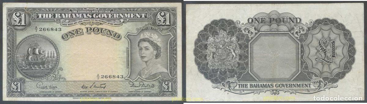 Notas Internacionais: 7820 BAHAMAS 1936 BAHAMAS 1 POUND 1936