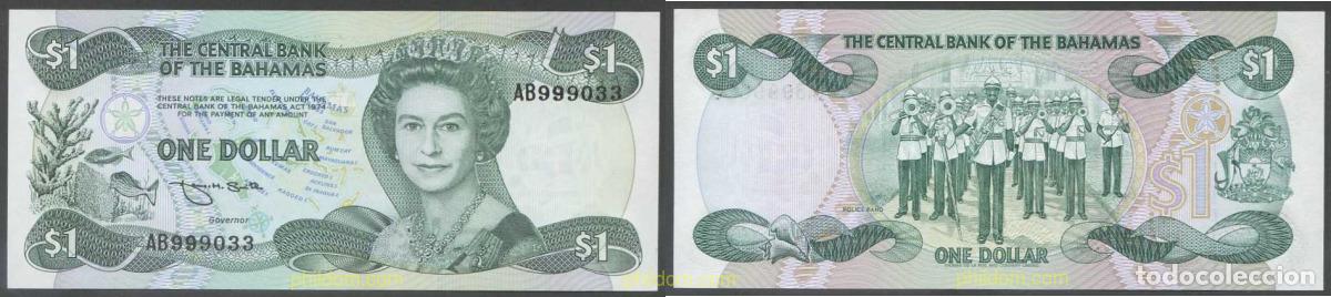 Notas Internacionais: 7831 BAHAMAS 1974 BAHAMAS 1 DOLLAR 1974