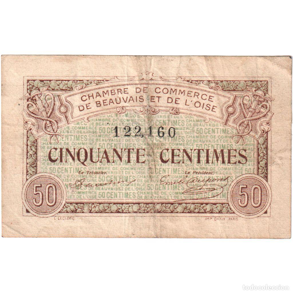 Billetes extranjeros: [#1515234] Francia, 50 Centimes, 1920-06-02, 122 160, RC+, Pirot:22-1