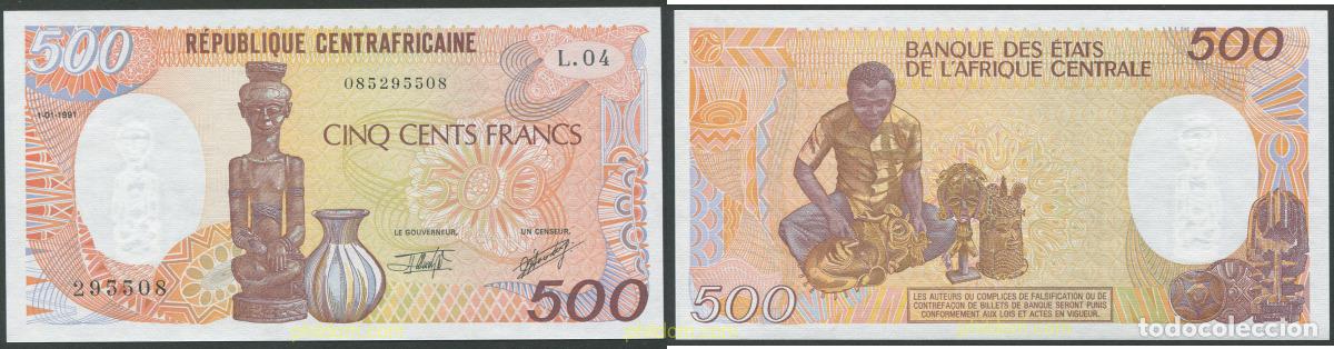 Billetes extranjeros: 8087 CENTROAFRICANA 1991 REPUBLICA CENTROAFRICANA 1991 500 FRANCS