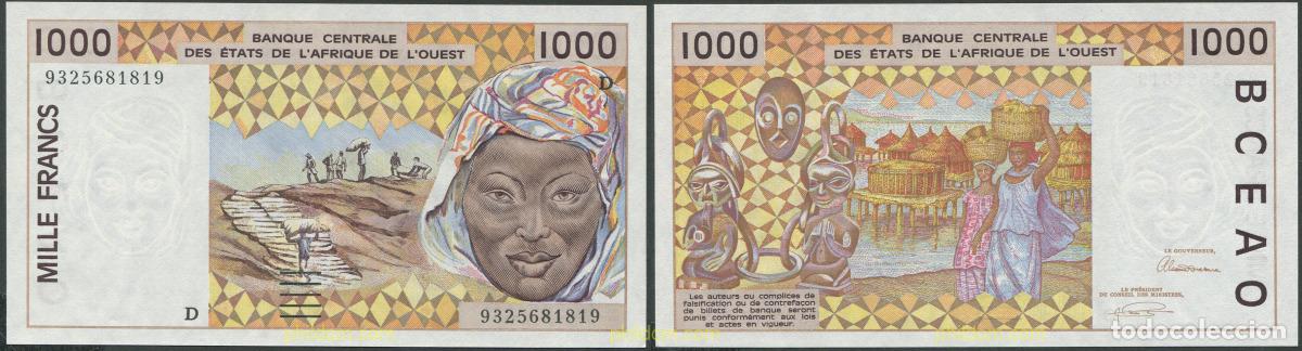 Billetes extranjeros: 8095 MALI 1993 MALI WEST AFRICAN STATES 500 FRANCS 1993 SIGNATURE 25