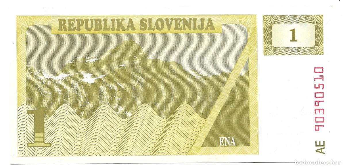 Billetes extranjeros: BILLETE 1 TOLAR ESLOVENIA 1990 UNC