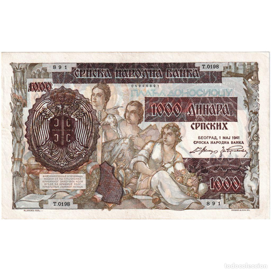 Billetes extranjeros: [#1515176] Serbia, 1000 Dinara, 1941-05-01, MBC+