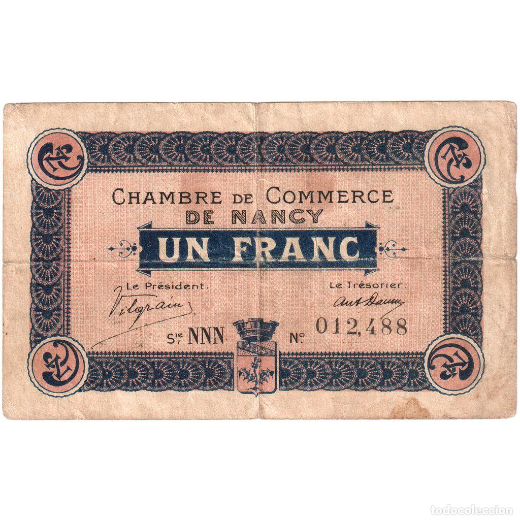 Billetes extranjeros: [#1515222] Francia, 1 Franc, 1916-01-01, NNN 012488, RC+, Pirot:87-30