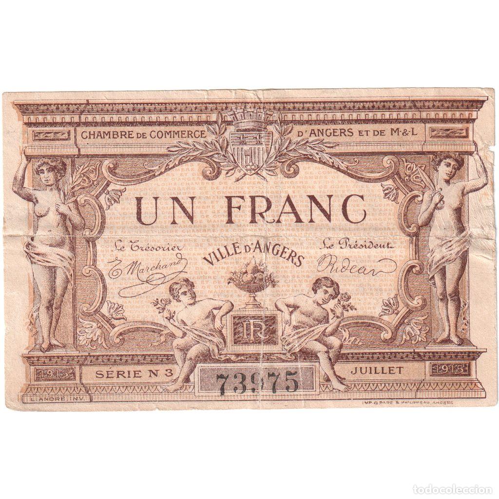 Billetes extranjeros: [#1515232] Francia, 1 Franc, Serie 3 73975, BC, Pirot:8-1