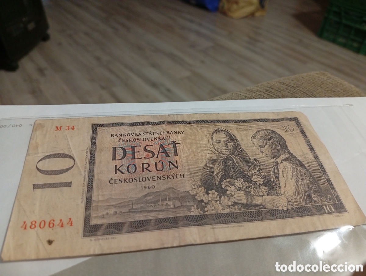 Billetes extranjeros: Billete Checoslovaquia buen estado