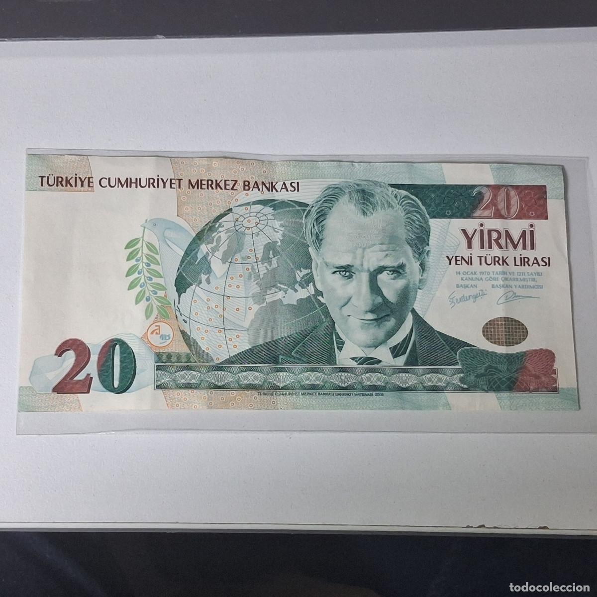 Billetes extranjeros: BILLETE TURKIA: TURQUIA 20 YENI TURK LIRASI LIRA LIRAS A&Ntilde;O 2005 H17 252793