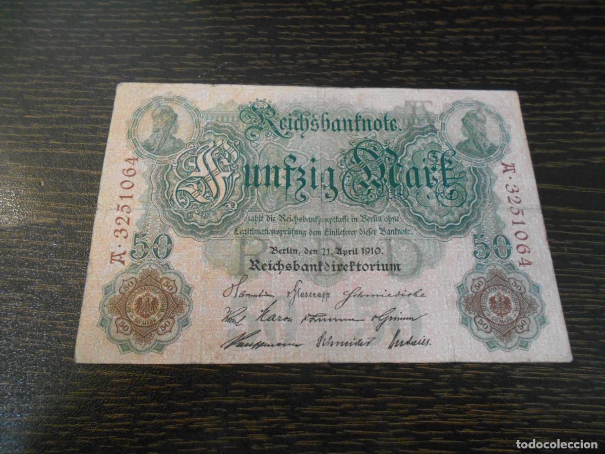 Billetes extranjeros: ALEMANIA-BILLETE-PICK 41-50 MARCOS-1910-BC