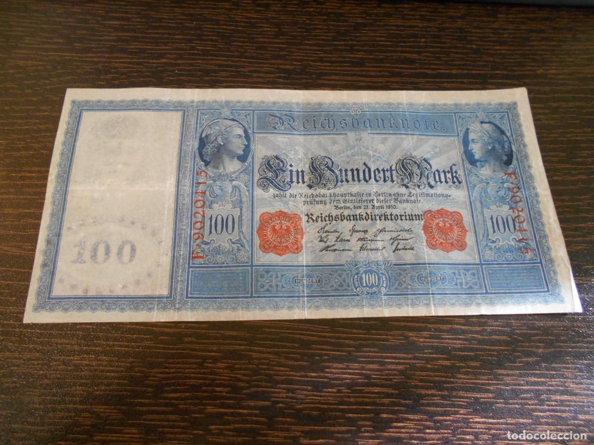 Billetes extranjeros: ALEMANIA-BILLETE GRANDE Y ANTIGUO-PICK 42-100 MARCOS-1910-BC