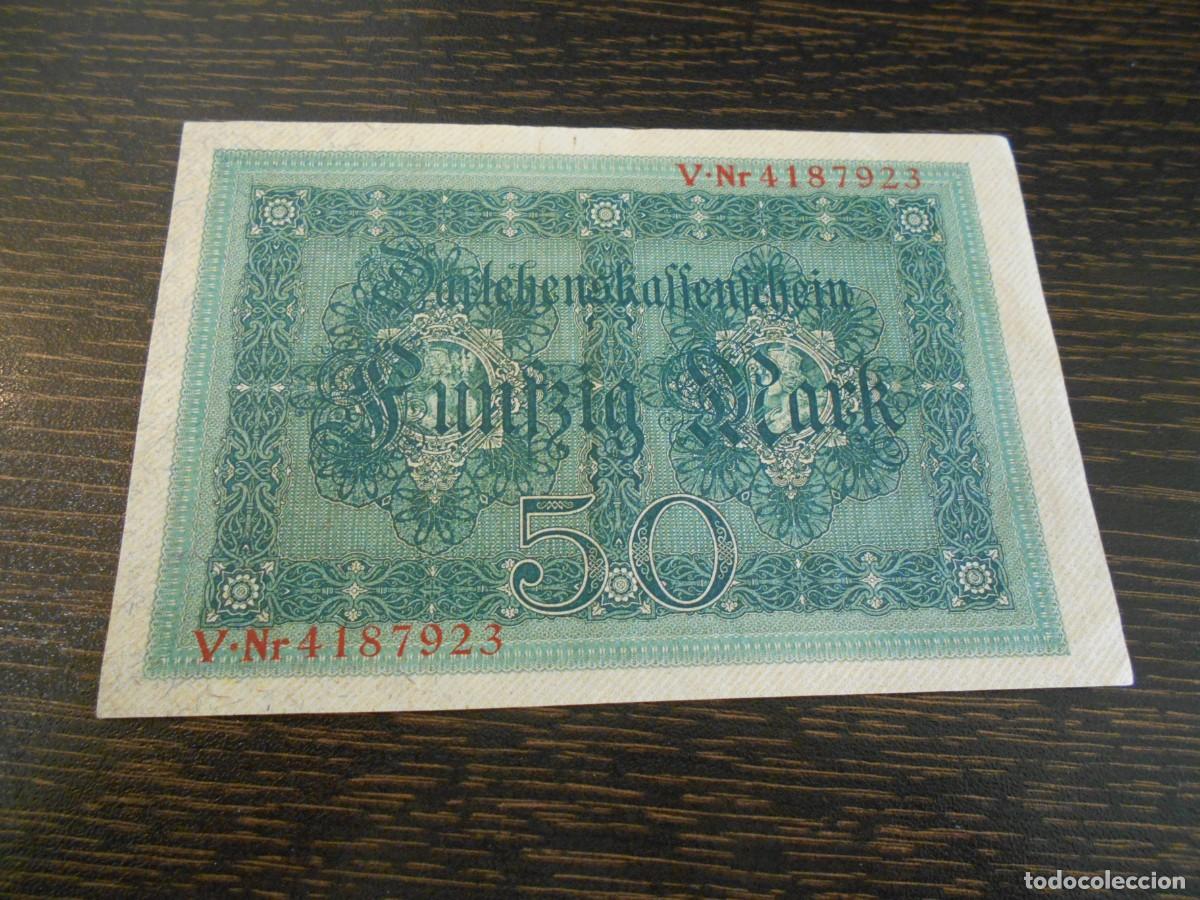 Billetes extranjeros: ALEMANIA-BILLETE ANTIGUO-PICK 49b-50 MARCOS-1914-7 D&Iacute;GITOS-MBC
