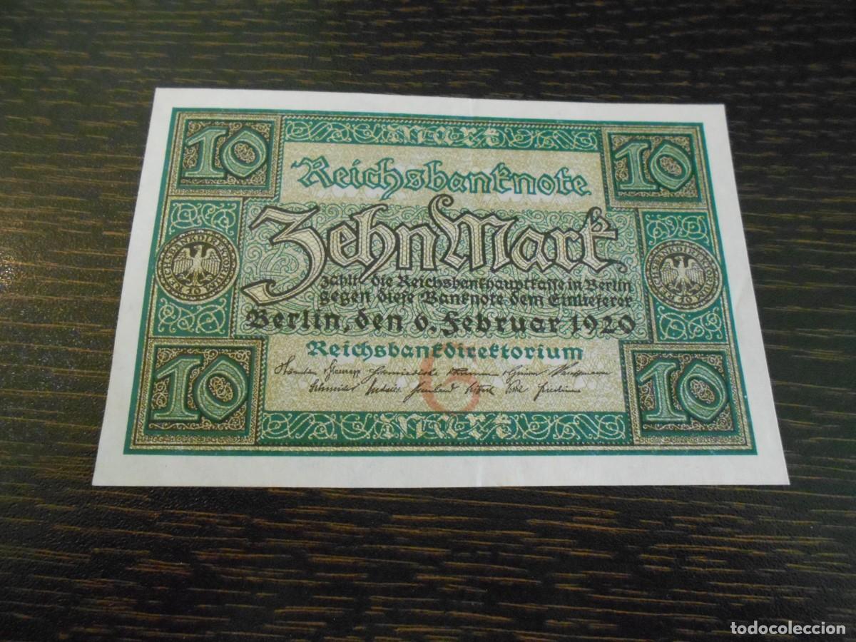 Billetes extranjeros: ALEMANIA-BILLETE ANTIGUO-PICK 67a-10 MARCOS-1920-7 D&Iacute;GITOS-MBC